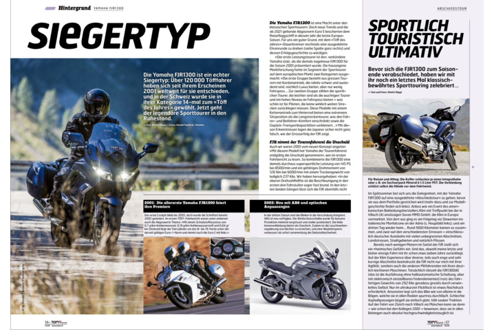 FJR Homage im Töff-Magazin